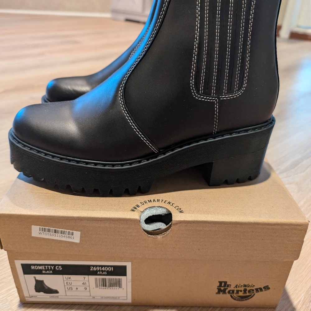 Dr. Martens Black Ankle Boots - Picture 2 of 7